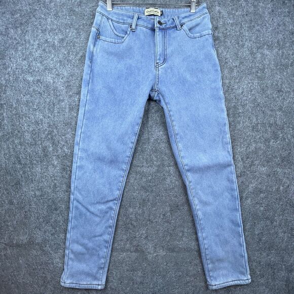 Camii Mia Jeans Womens 30 Fleece Lined Thermal Skinny Insulated - Picture 1 of 9